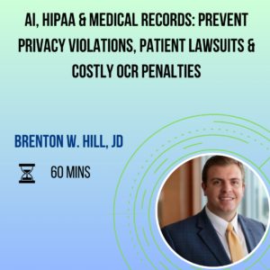 AI, HIPAA & Medical Records Prevent Privacy Violations, Patient Lawsuits & Costly OCR Penalties